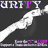Icon: UNITY - Keep the 'T' in LGBT Support a Trans-inclusive ENDA