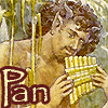Icon: Pansexual - Detail of Pan Playing Pipes